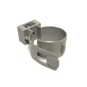 Collare grigio per tubi HT, per il fissaggio di tubi di scarico.
