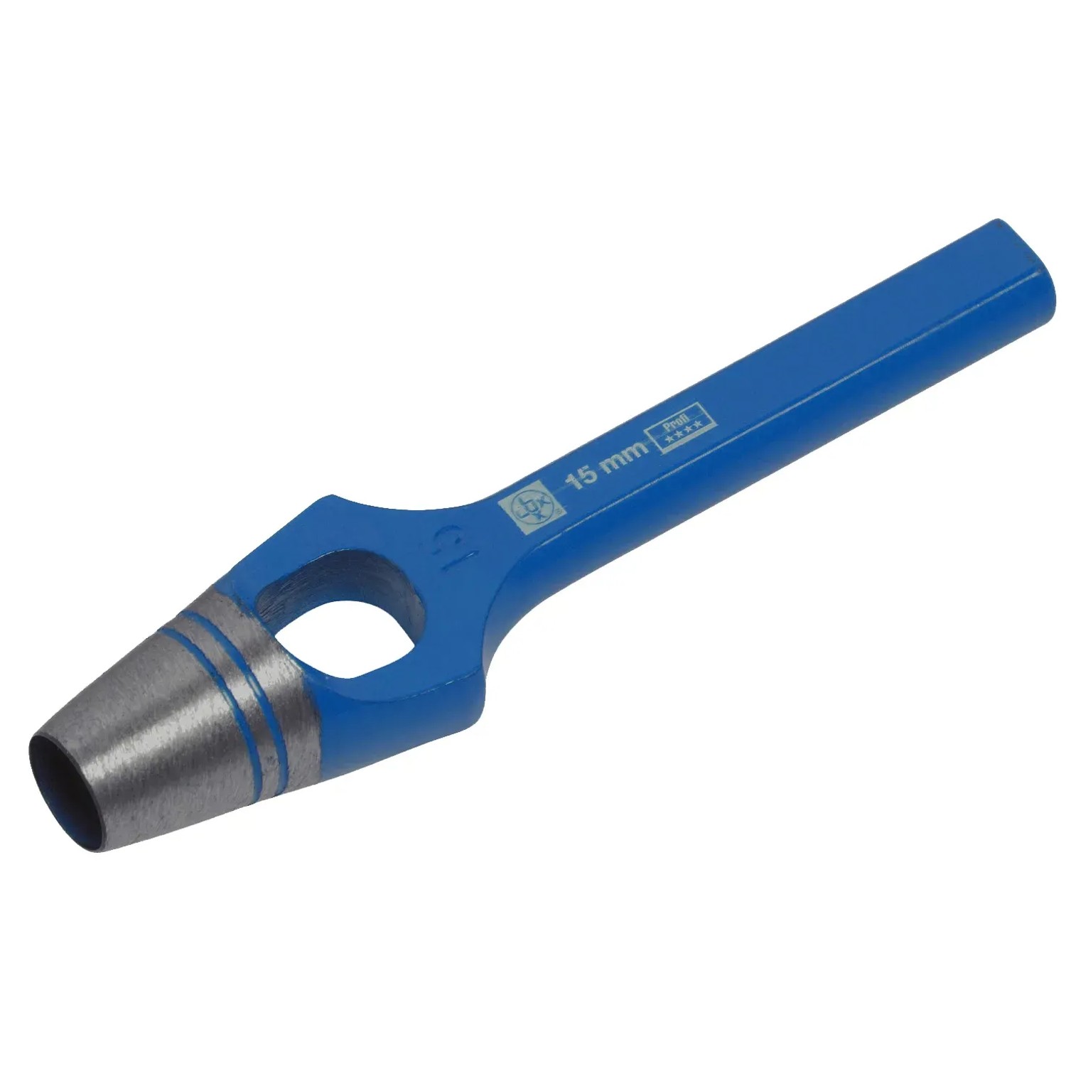 LUX Punzone per fori 15 mm Comfort, blu, in acciaio per forare.