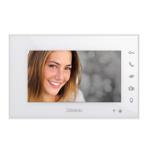 Display a colori bianco t.b.t. per comunicazione porta. Sistema Citofoni.