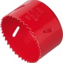Seghe a tazza LUX Bi-Metallo rosse, Ø 79 mm, per trapani, adatte per legno, metallo e alluminio.