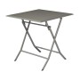 Tavolo da giardino pieghevole grigio t.b.t. per balcone e terrazza.