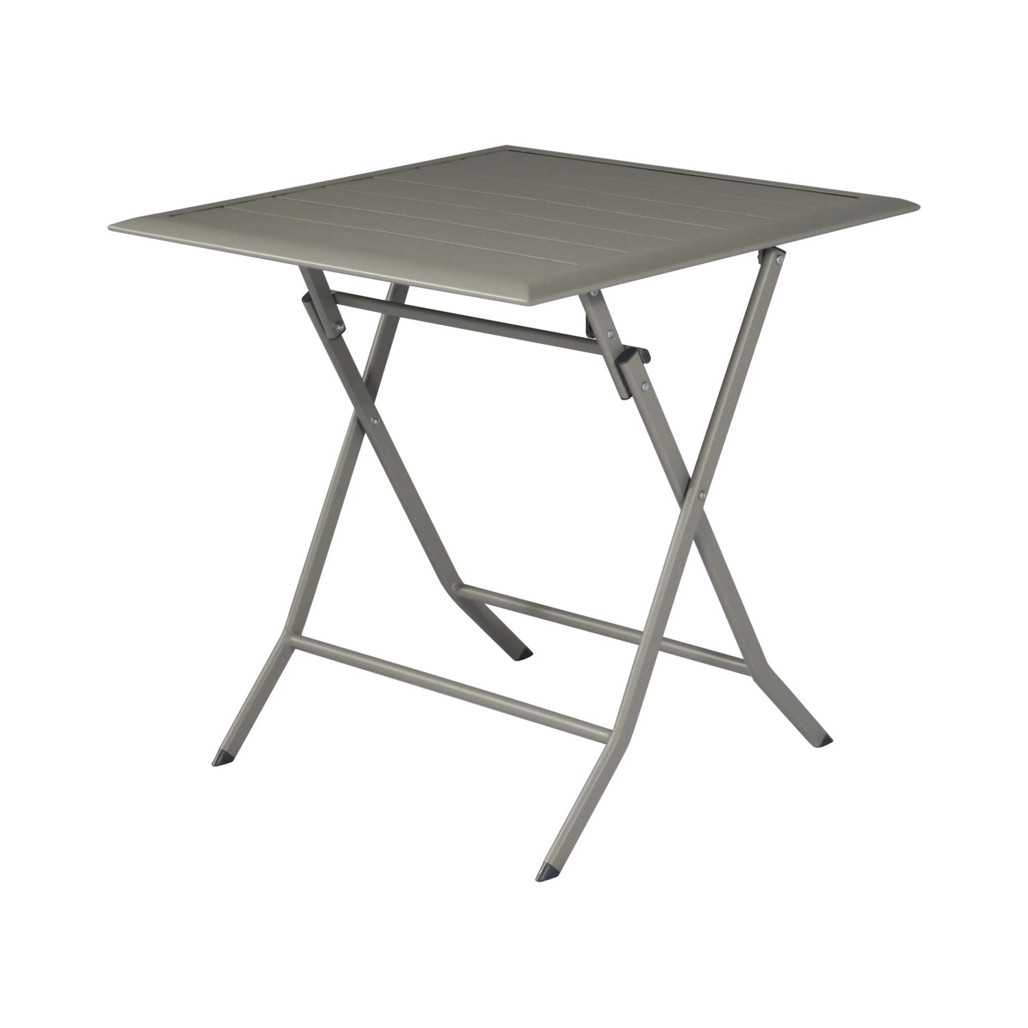 Tavolo da giardino pieghevole grigio t.b.t. per balcone e terrazza.