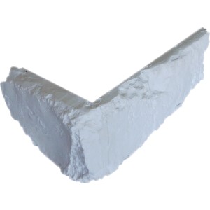 Angoli Manhattan bianchi per rivestimenti effetto mattone, 14 pezzi per interni.