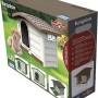 Confezione di una cuccia per cani Bama Pet Bungalow, beige con tetto marrone.