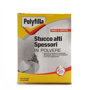 Polyfilla Stucco, stucco per muro interni/esterni. Alto spessore, in polvere.