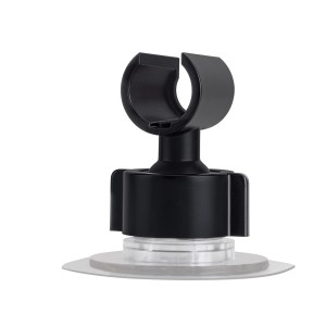 Wenko Supporto doccia 360° nero: supporto per doccetta a parete senza forare.