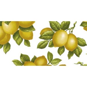 t.b.t. Tovaglia con motivo a limoni.