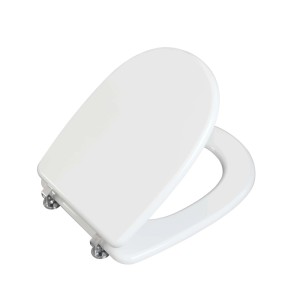Copriwater ovale Aretusa in mdf bianco