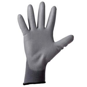 Guanto da lavoro grigio t.b.t. per una protezione ottimale durante il lavoro.