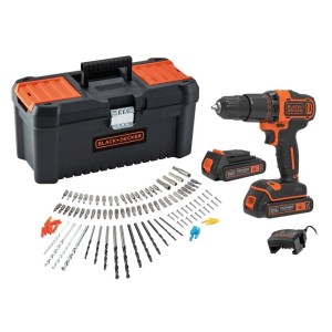 Trapano avvitatore a percussione Black+Decker 18 V con 2 batterie