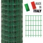 Rotolo di rete metallica verde t.b.t., ideale per recinzioni e giardinaggio.
