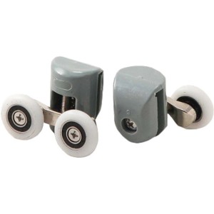 Rulli superiori doppi box doccia vetro 5 mm Idrostile ø23 mm grigio