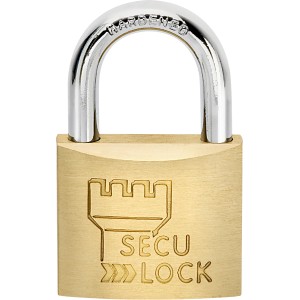 Lucchetto Burg Wächter 405 40 SB: Serratura color ottone con arco cromato.