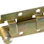 Catenaccio per finestra zincato giallo con pomello, 60x25mm, per sicurezza finestre.
