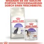 Royal Canin Sterilised cibo secco per gatti sterilizzati, confezione da 2 kg e busta freshness.