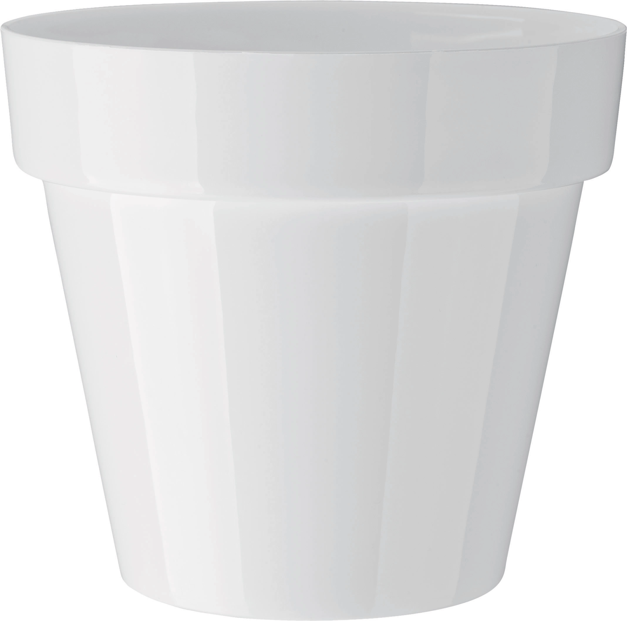 Vaso Standard bianco in plastica 12 cm