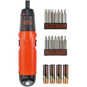 Avvitatore Black+Decker A7073 Solo con inserti e batterie.