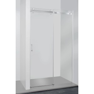 Box doccia t.b.t. con porta scorrevole in vetro.