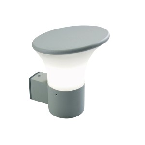 Lampada da esterno grigia t.b.t. per un'illuminazione suggestiva in giardino o sulla terrazza.