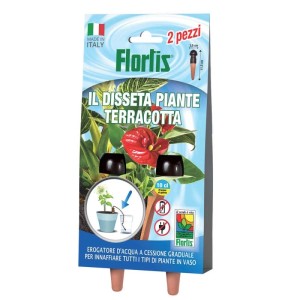 Irrigatore per piante Flortis in terracotta
