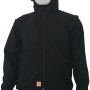 Giacca da lavoro nera t.b.t. con cappuccio, parte della categoria abbigliamento da lavoro e accessori.