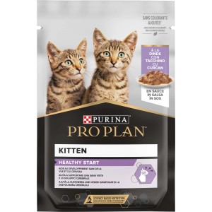 Purina Pro Plan Kitten cibo umido per gatti con tacchino.
