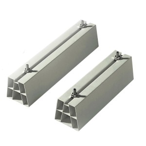 Due staffe grigie t.b.t. per condizionatore con viti.
