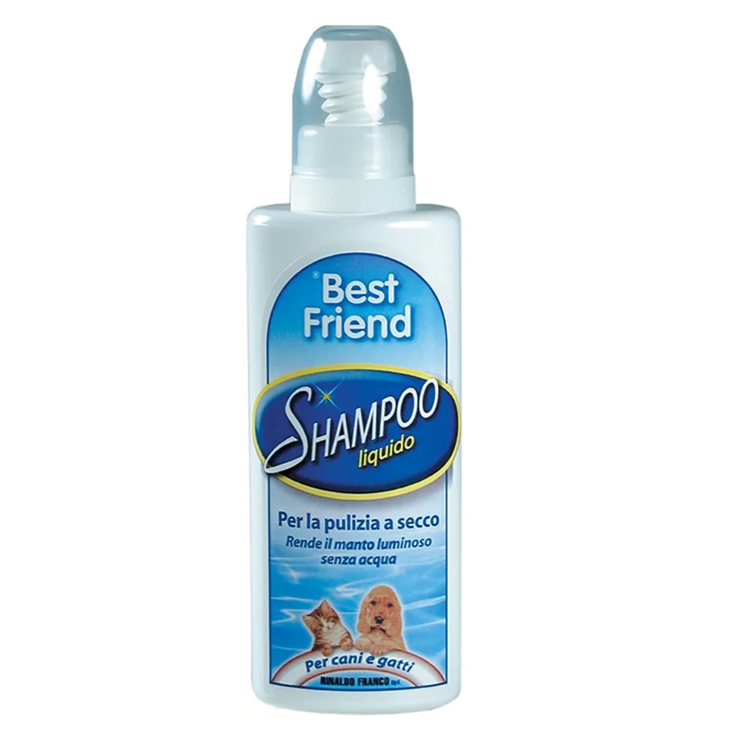 Shampoo per cani adatto alla cura del pelo di cani e gatti.