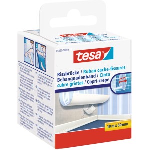 Tesa Copri crepe, 10m x 5cm, per coprire crepe e fori in interni.