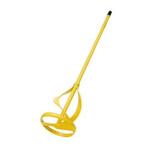 Miscelatore per vernice LUX giallo, Ø 80 mm, per trapani. Ideale per miscelare vernici e smalti.