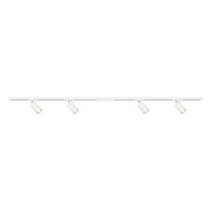 Faretto 4 luci Basic Set per sistema a binario 230V 2x0,75m Bianco
