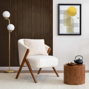 Pannello fonoassorbente decorativo Camrgue marrone 240x30 cm Sp. 19 mm