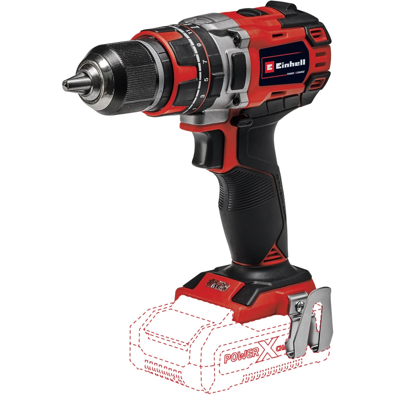 Trapano avvitatore a impulsi a batteria Einhell 18 V TP-CD 18/50 Li-i BL Solo (batteria non inclusa).