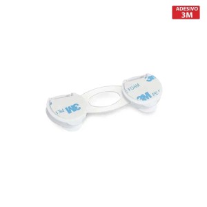 Chiusura di sicurezza multiuso per armadi bianco 10 cm 2 pz