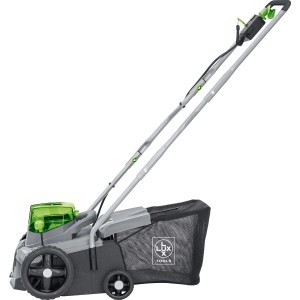 Scarificatore elettrico Lux A-VL-2x20/36: con cesto di raccolta e manico pieghevole.
