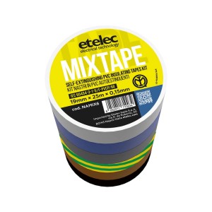 Set di nastri isolanti t.b.t. in vari colori.