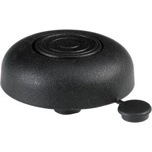 Pattino per mobili Hettich nero Ø 50 mm con regolazione interna, portata fino a 100 kg.