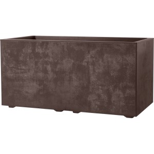 Fioriera marrone Deroma Millennium, 39x79x39 cm, per giardino e terrazzo.