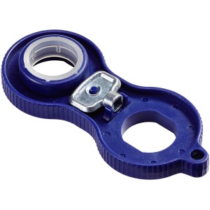 Chiave aeratore LUX Comfort blu in plastica per la sostituzione degli aeratori.