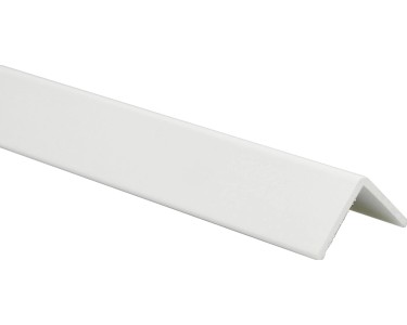 Profilo angolare paraspigoli in PVC bianco 25x3 mm
