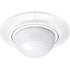 Rilevatore di movimento a infrarossi Steinel IS 360-1 DE bianco per montaggio a soffitto.