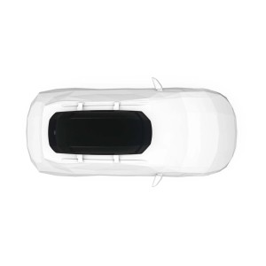 Box da tetto per auto Force 3 nero aeroskin L