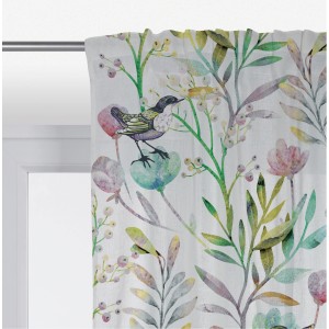t.b.t. tenda con motivo di uccelli e fiori, parte della categoria Tende in tessuto.