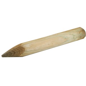 Palo in legno per recinzioni, appuntito, legno chiaro.