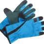 Guanti da fiorista blu taglia 9 con rivestimento in PVC per giardinaggio e cura dei fiori.