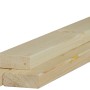 Listelli in legno piallato, colore legno chiaro, vista dettagliata.