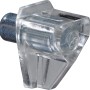 Supporto per ripiano Hettich Safety, 6 mm, trasparente, per scaffali e mobili.