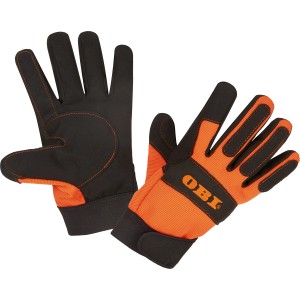 Guanti da lavoro OBI taglia 10, arancio/nero, per giardinaggio e fai da te.
