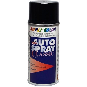 Vernice spray Dupli-Color Ford Panther Black (JAYC), bomboletta da 150ml per ritocchi auto.