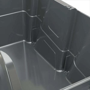 Contenitore in polipropilene grigio basalto 200x330x168 mm